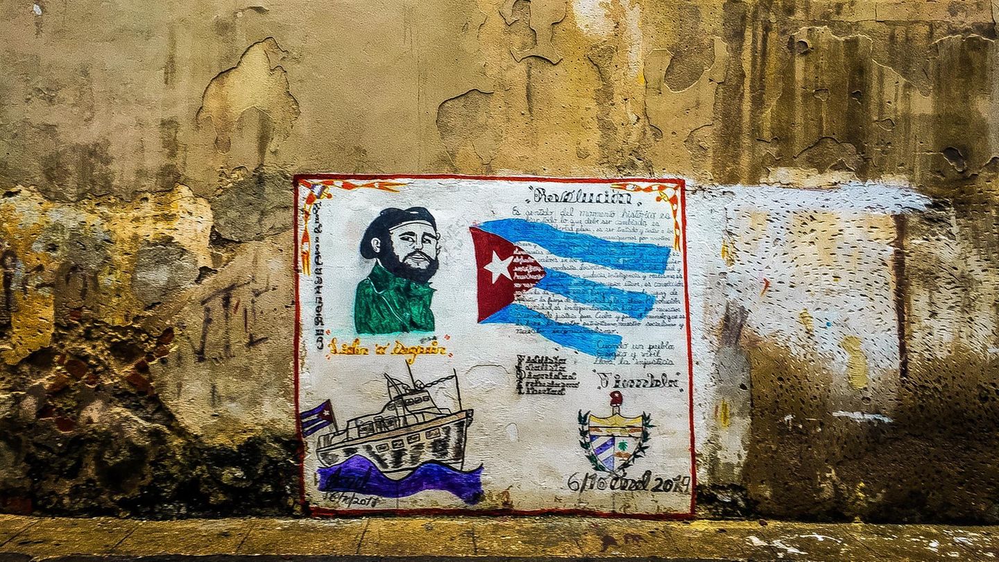 Graffito Kuba Castro