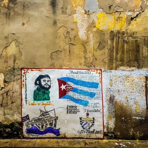 Graffito Kuba Castro