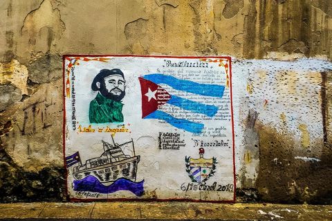 Graffito Kuba Castro