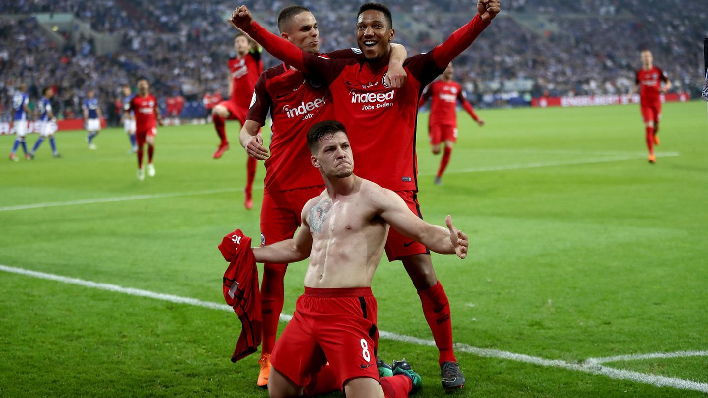Eintracht Frankfurts Luka Jovic erzielte das einzige Tor des Tages