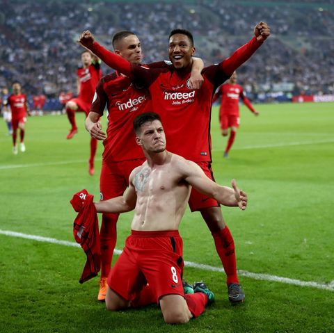 Eintracht Frankfurts Luka Jovic erzielte das einzige Tor des Tages