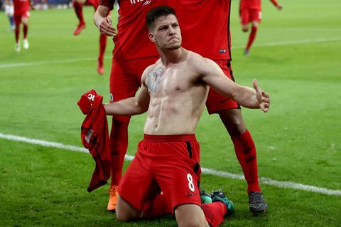 Eintracht Frankfurts Luka Jovic erzielte das einzige Tor des Tages