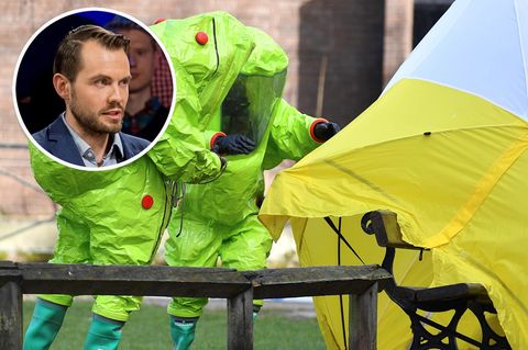 Spionage-Forscher Christopher Nehring und Ermittlungen am Skripal-Tatort in Salisbury