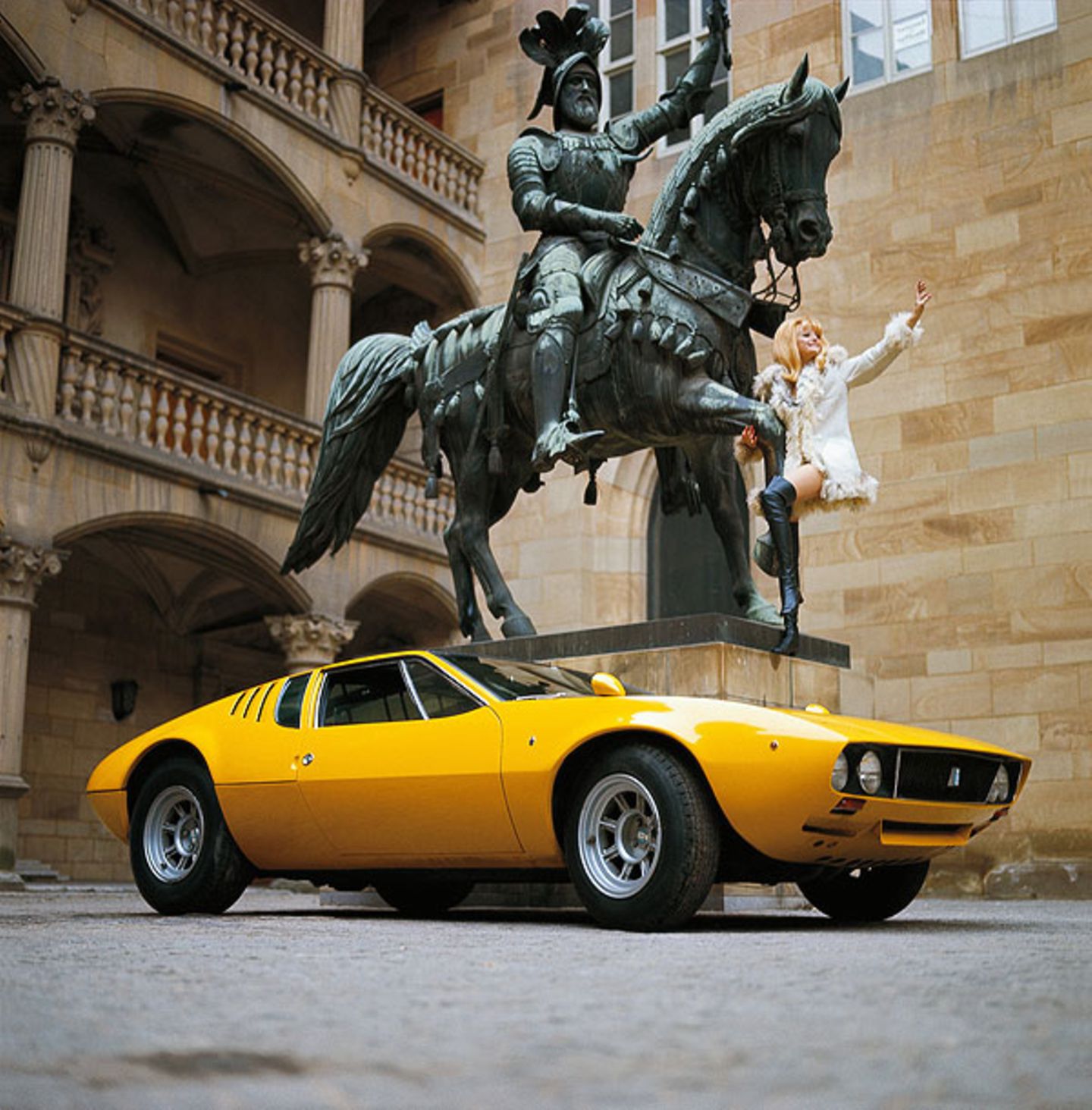 Bei der Wahl zwischen Bronzepferd und dem Tomaso Mangusta von 1970 sollte die Entscheidung eigentlich klar sein.