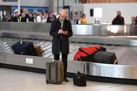 Am Gepäckband nach der Landung