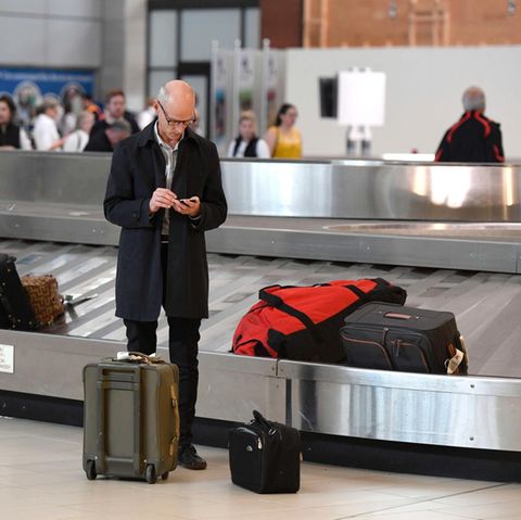 Am Gepäckband nach der Landung