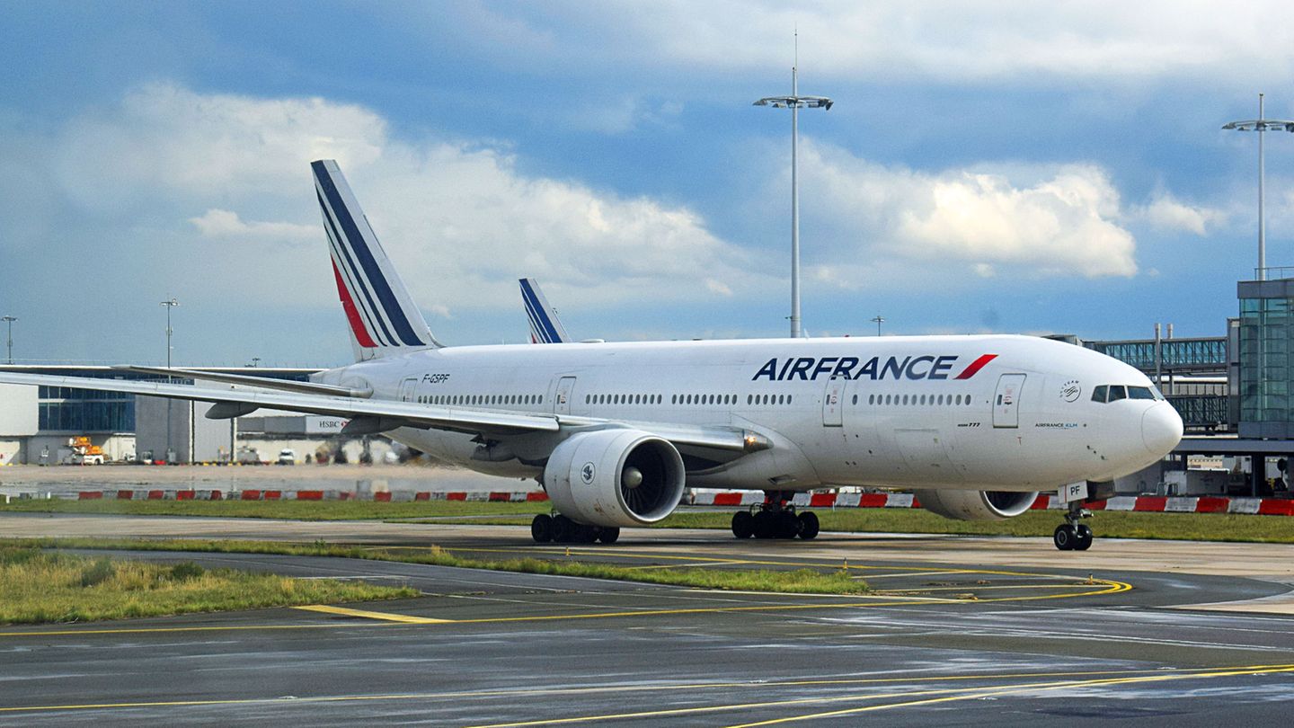 Eine Langstreckenmaschine von Air France: eine Boeing 777 (Symbolfoto)