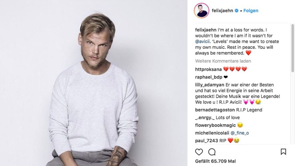 Zum Tod des Weltstars: Felix Jaehn: Ohne Avicii wäre ich nicht, wo ich heute bin Zum Tod des Weltstars: Felix Jaehn: Ohne Avicii wäre ich nicht, wo ich heute bin
