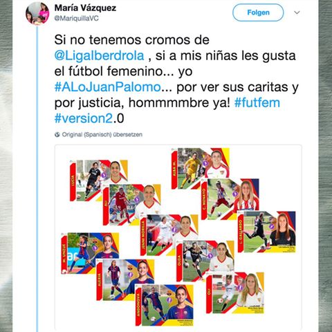 Für ihre Töchter: Sammelalben nur für Männer? Eine Mutter hat eigene Sticker von Fußballerinnen gebastelt