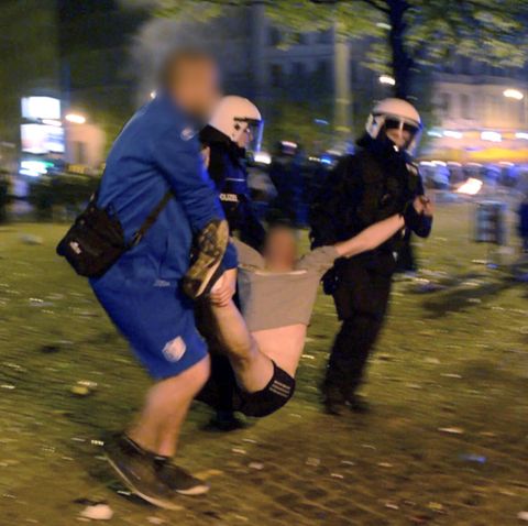 Fan-Randale Magdeburg