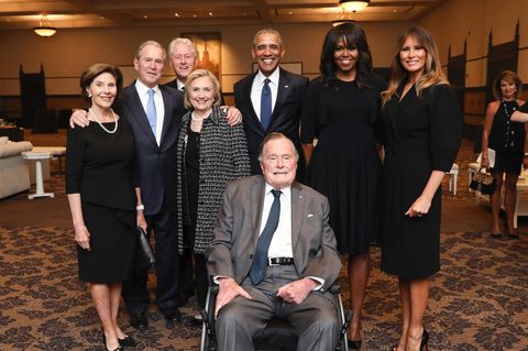 Beisetzung von Barbara Bush - ohne US-Präsident Donald Trump