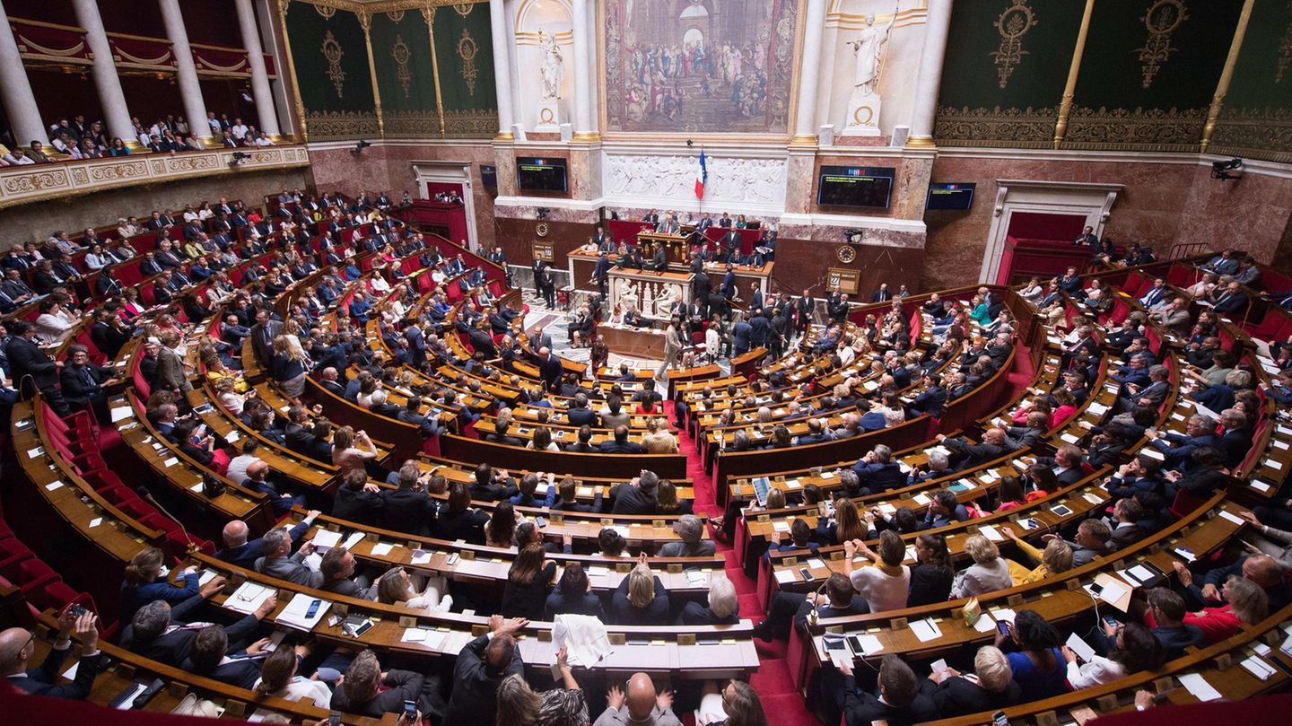 Frankreichs Nationalversammlung im palais Bourbon