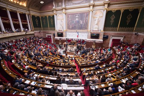 Frankreichs Nationalversammlung im palais Bourbon
