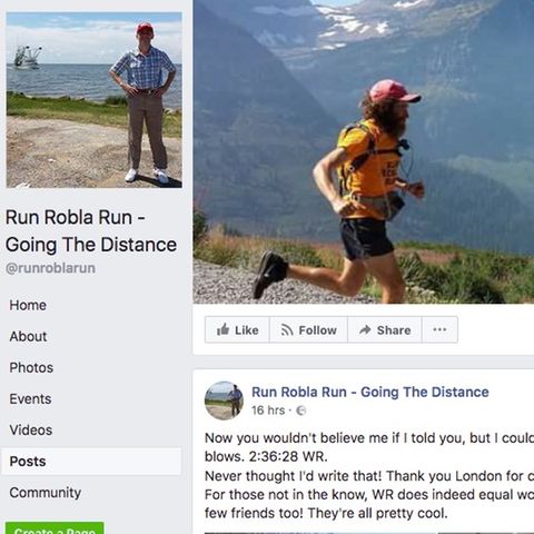 Robert Pope im Titelbild seine Facebook-Accounts vor US-Kulisse