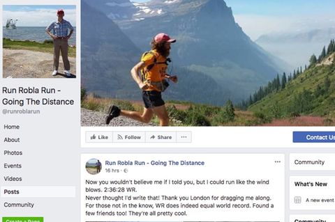 Robert Pope im Titelbild seine Facebook-Accounts vor US-Kulisse