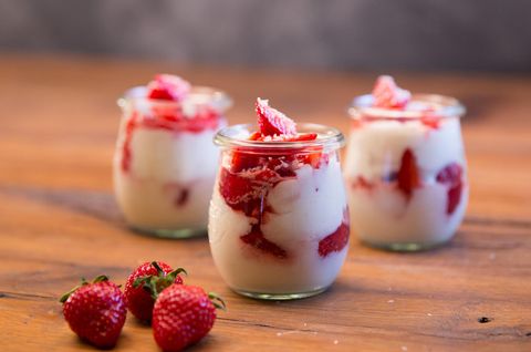 Erdbeer-Kokos-Dessert