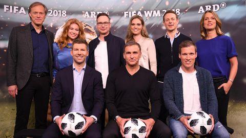 Mit diesem Team berichtet die ARD über die Fußball-WM in Russland