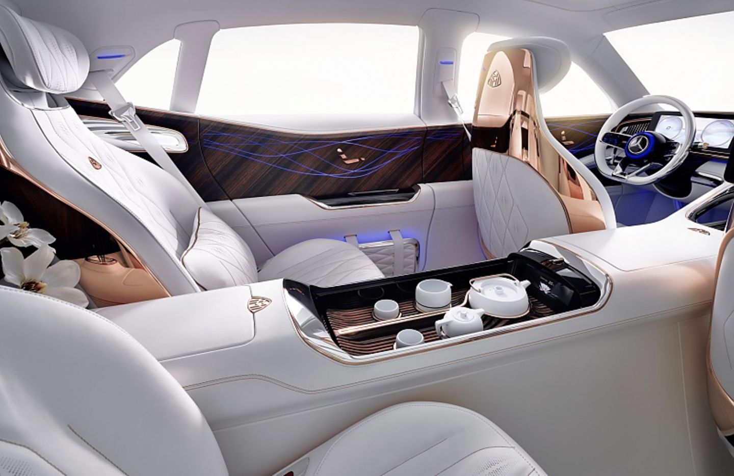 Der luxuriöse Innenraum des Vision Mercedes Maybach Ultimate Luxury