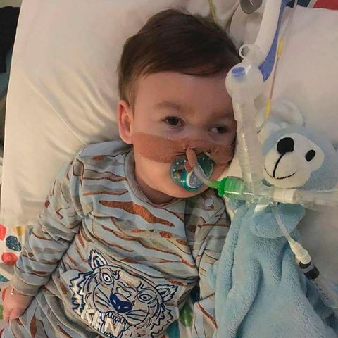Alfie Evans in einem Krankenhaus von Liverpool