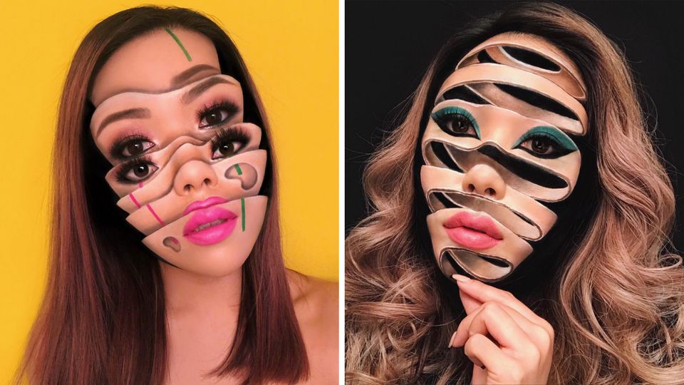 Visagistin Mimi Choi postet Illusionen auf Instagram