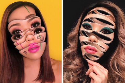 Visagistin Mimi Choi postet Illusionen auf Instagram