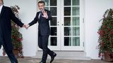 Donald Trump Emmanuel Macron Terrasse