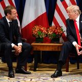 Donald Trump Emmanuel Macron Unterhaltung