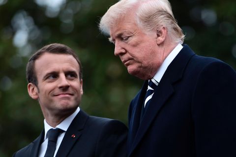 Donald Trump Emmanuel Macron