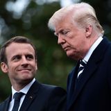 Donald Trump Emmanuel Macron