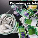Teebeutel verursachen Müll: Teebeutel, Schnur, Etikett, Tütchen, Pappschachtel machen einen Berg Verpackungsmüll