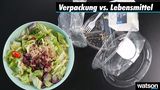 Dieser Salat besteht aus sieben Plastikteilen