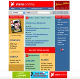Screenshot von Stern.de in 1997