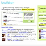 Screenshot von Twitter in 2006