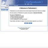 Screenshot von Facebook in 2004