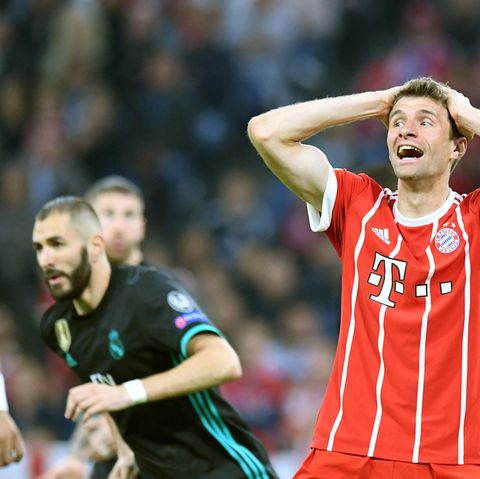 Thomas Müller hatte in der Champions League bereits nach wenigen Sekunden die Führung auf dem Fuß, vergab aber