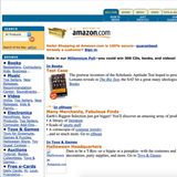 Screenshot von Amazon.com in 1999