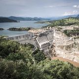 ...ebenfalls von Fausto Podavini stammt dieses Foto des Gibe III-Staudamms.