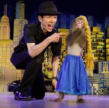 Fotograf: Jasper Doest  15. Januar 2016 - 2. Oktober 2017  2. Preis im Segment "Serien"  In den letzten Jahren haben sich die Japanmakaken (meist als Schneeaffen bezeichnet) an die Menschen gewöhnt. Ihr Verbreitungsgebiet weitet sich aus. Die Affen haben die Scheu vor Menschen verloren und verwüsten Felder, darum werden sie oft als Plage angesehen. Obwohl sie in Japan seit 1947 offiziell geschützt sind, ist es mancherorts erlaubt, sie zu zähmen und für die Unterhaltungsbranche abzurichten. In Japan treten Affen schon seit über 1000 Jahren zu Unterhaltungszwecken auf. Hier tritt Affentrainer Yayushi mit Hiroshi im Saru Gundan-Theater in Nikkō, nördlich von Tokio, auf.