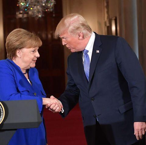 Bundeskanzlerin Angela Merkel und US-Präsident Donald Trump