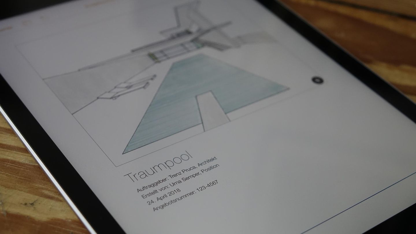 Die iWork-Programme (hier zu sehen: Pages) wurden an den Apple Pencil angepasst.