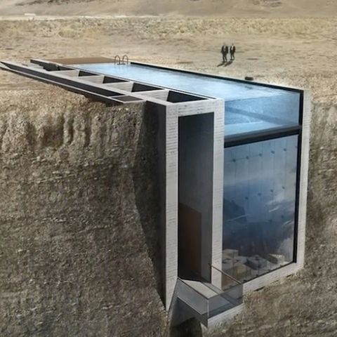 Architektur: Leben am Abgrund: Futuristisches Haus soll an einer Klippe gebaut werden