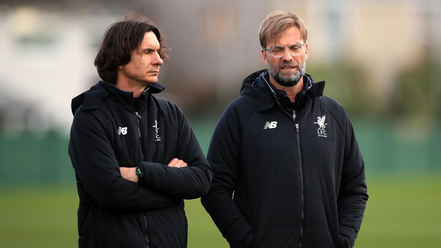 Wird es das nochmal geben? Liverpool-Coach Jürgen Klopp und sein Assistent Zeljko Buvac zusammen beim Training