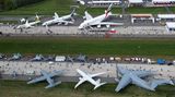Die Antonov An-225 war nicht das einzige Großraumflugzeug. Emirates kam wie bei fast jeder ILA mit einem Airbus A380. Die Airline aus Dubai hat allerdings keine Landerechte für regelmäßige Linienflüge in die deutsche Hauptstadt.