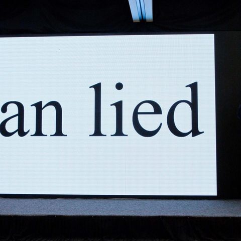 Israels Premier Benjamin Netanjahu bei seiner Präsentation der angeblichen Beweise für das iranische Atomprogramm