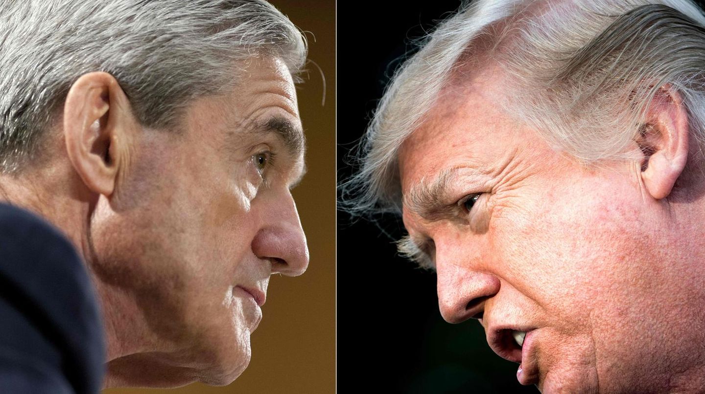 US-Sonderermittler Robert Mueller (l.) und Präsident Donald Trump