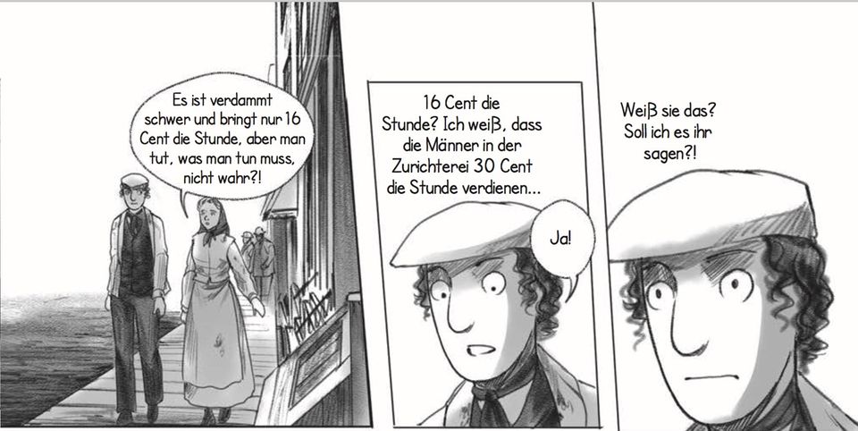 "Der Dschungel" Comic-Strip zur Gleichberechtigung