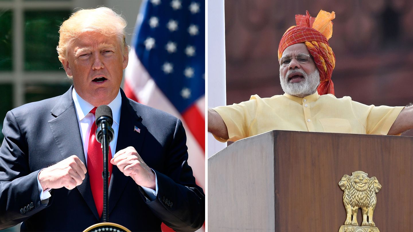 Donald Trump und Narendra Modi
