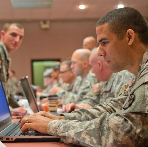 Blick in das Cyber Center of Excellence der US-Armee in Fort Gordon.