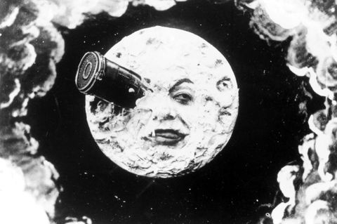 Szene aus  Georges Méliès "Die Reise zum Mond"