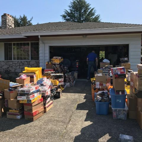 Das Haus in den USA, wo das gestohlene Lego sichergestellt wurde